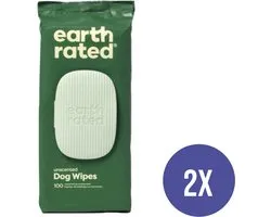 Combideal - Earth Rated - Dog Wipes Inodore - 2x 100 Pièces