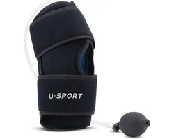 U-Sport Ultimate Recover Knee - Kniebandage - Koudetherapie & Compressie - Versnelt Herstel - Medisch Hulpmiddel - 1 Stuks - Zwart/ Blauw