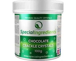 Crackle Crystals Knettersuiker Chocolade 100g - Popping Candy voor Taartdecoratie, Desserts, Mousses, Ijsjes, Sorbets, Geleien, Cupcakes, Patisserie & Cocktails