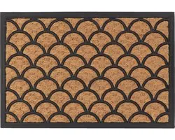 Luance Warm Welcome Deurmat - anti slip - rechthoek - golf patroon - 60 x 40 cm - buiten - schoonloopmat