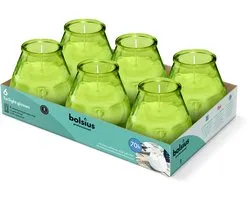 Bolsius - Twilight - Kaars in glas - Patio - Lime - Tray 6 - 70 branduren
