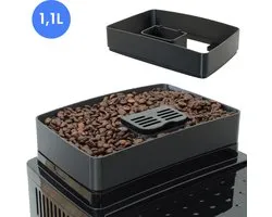 Extension de réservoir à grains de café compatible avec De’Longhi Magnifica S & Start - Rehausseur de grains à montage fixe - Offre une capacité supplémentaire à votre machine - 1.1L