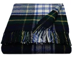 WOOOL Luxury Plaid - TARTAN (Dress Gordon) - 150x183cm - 100% Wol