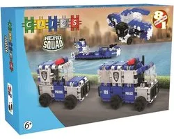 Clics Hero Squad Politie Box 8 in 1 - Constructie blokken