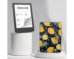 PocketBook Verse Lite e-reader Midnight Grey – 6 inch – 8 GB + Citroen / Lemon Print Hoesje – voordeelbundel