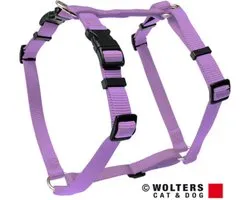 WOLTERS Cat & Dog Basic Harnas / Hondentuigje - Nylon - Flieder - L - Borstomtrek 50 - 75 cm (GELIEVE ALVORENS BESTELLEN OPMETEN)