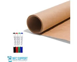 Brown paper scrum papier - 2 x (70cm x 500cm) - incl stiften