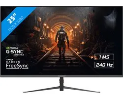 RAIDER - Moniteur de Gaming Full HD 240 Hz - FreeSync/G-Sync - 25 pouces