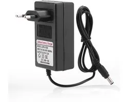 Lithium-ionbatterij Stroomadapter, AC 100-240V DC 21V 2A Vervangende oplaadstroomadapter, Professionele adapterlader, Meerdere bescherming(EU)