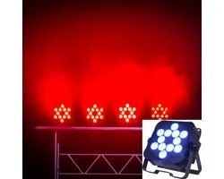 LED-projector 12x RGBAW+UV - Ayra Compar 60 - Wit