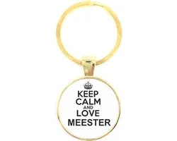 Porte-clés en Glas - Keep Calm And Love Master