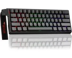 AULA WIN60 HE - Clavier de Gaming RGB Filaire 60% - Déclencheur Rapide Hall Effect Mécanique - Gasket - Hot Swap - Fréquence de Sondage 8K Hz - Claviers QWERTY - Touches Imprimées sur les Côtés - 61 Touches - Zwart
