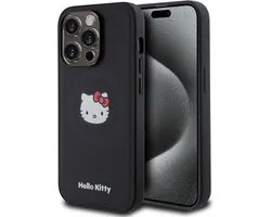 Hello Kitty iPhone 15 Pro TPU Back Cover hoesje – 4G Metal Logo – Strass – Goud