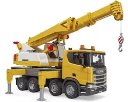 Bruder 3571 Vrachtwagen Scania 560R Liebherr kraan met truck