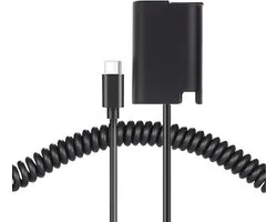 Veerkabel DMW-BLK22 dummy-accu DMW-DCC17 DC koppeling voor Lumix S5 DC-S5 DC-S5K GH5M2