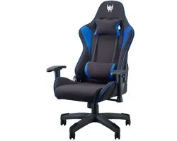 Acer Predator Rift Lite – Gamestoel / Gaming Chair - Maximale belastbaarheid 120kg - Rughoek tot 155° - Zwart/Blauw