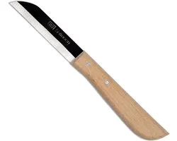 Couteaux by Solinger Couteau à pommes de terre 7 cm Acier inoxydable Bande acier Manche bois de hêtre