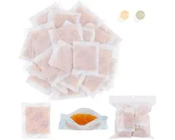 Billes Déshydratantes - Gel de Silice - Absorbeur d'Humidité - Indicateur de Couleur - 20 g x 24 pièces - Orange