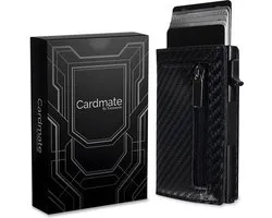 Cardmate Pasjeshouder voor Mannen en Vrouwen - Dames Portemonnee - Heren Portefeuille - RFID Pasjeshouders - Kaarthouder Uitschuifbaar - Wallet Cadeau Man & Vrouw