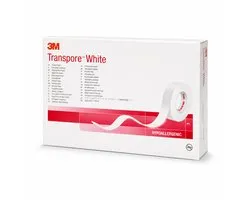 3M Transpore witte hechtpleister 2,5 cm x 9,1 m 12 stuks