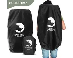 Sarhino Shield Premium flightbag en regenhoes voor backpacks - L 80-100l - zwart - flightbags