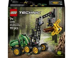 LEGO® Technic John Deere 1470H Houtoogstmachine - Werkende Klauw en Boomstam - Modelbouwspeelgoed - 42218
