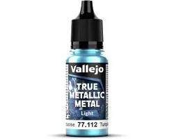 Vallejo Hobbyverf Acrylverf - 77112 True Metallic Metal - Light - Hydra Turkoois - Acryl - Verf flesje - 1x 18 ml