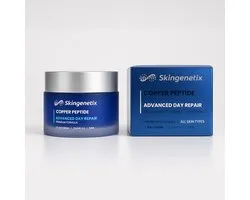 Skingenetix Copper Peptide Dagcrème 2% GHK-Cu - Hydraterende Gel-Crème met Vitamine C en Squalaan - 50 ml