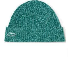 Bonnet en Wool tricotée Lacoste - Vert