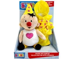 Bumba - Knuffel - Pluche knuffel met kleertjes - Bumba met pyjama, regenjas en standaardoutfit - 25 cm