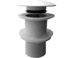 Wiesbaden UniMatch Clickwaste Afvoerplug Verlengd 5/4 - Mat Wit