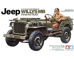 Tamiya Modelbouwpakket Militaire voertuigen - 35219 US Willys Jeep MB 4x4 with 1 Figure Plastic - 1:35 - Modelbouw