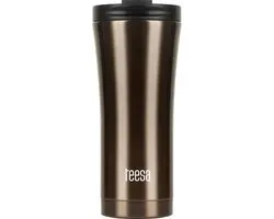 Teesa TSA0008 - Roestvrijstalen thermobeker, 500 ml, bruin