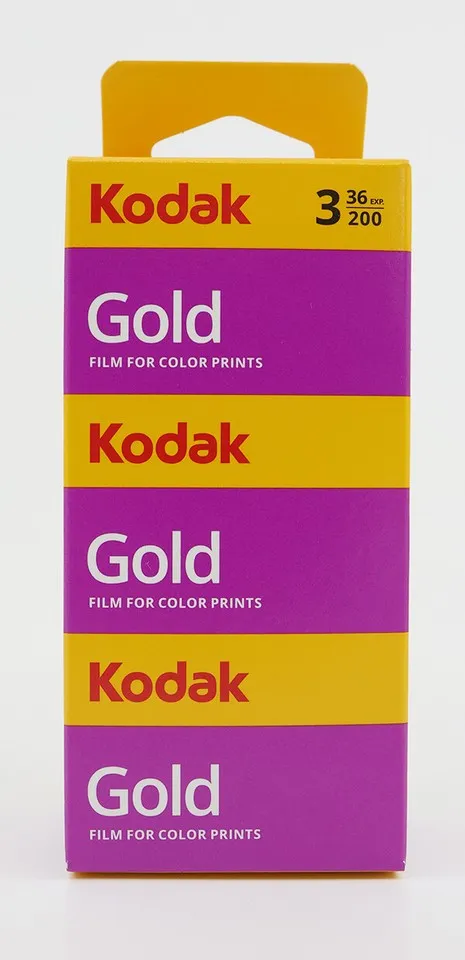 KODAK lot de 3 péllicules GOLD 36 poses ISO 200 péremption 05/2027