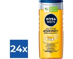 Nivea Men Gel Douche Active Energy 250 ml - Pack économique 24 pièces