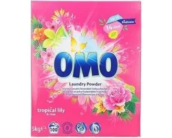 Omo Lessive en Poudre Lily Tropical 100 Lavages