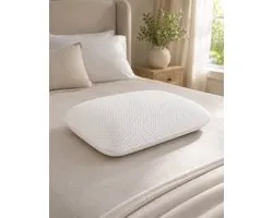 DREEM PRESTIGE - Ergonomisch hoofdkussen - 100% natuurlatex - 3 verstelbare hoogtes - Verkoelende hoes - Handgemaakt in België