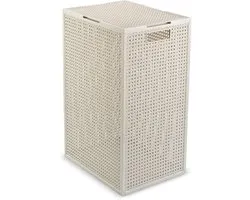 Curver Kaya Wasmand met deksel - 60L - 38x29x58,5 cm - Wit