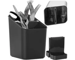 Cutlery Holder, Cutlery Drainer for Kitchen, Dining Room, Drainer Basket, Kitchen Utensils Tray Kitchen Utensils Stand, Cutlery Stand, Cutlery Organiser, Holder, Rinse