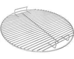Grille de cuisson ronde 44,5 CM de remplacement pour barbecue kettle Weber 47 CM, barbecue à charbon One-Touch et fumoir Smokey Mountain Cooker, accessoire de grille de cuisson en acier inoxydable