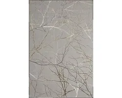 Tapis Design Branche Poils Ras Grijs/ Goud-80 x 300 cm