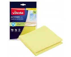 Vileda Actifibre Pro - Microvezel Doek - doekje voor glas en ramen