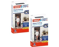 Tesa Insect Stop - Moustiquaire de porte magnétique - Auto-obturante - 1mx2,2m