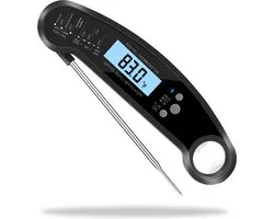 Digitale Keuken Thermometer Premium - Met Lichtfunctie + Magneet - Suikerthermometer - Bbq Thermometer - Thermometer Koken - Voedselthermometer -  Kookthermometer - Suikerthermometer Digitaal - Sinterklaas - Kerst