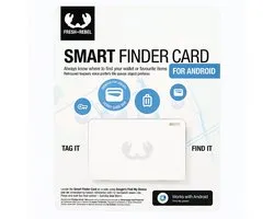 Fresh 'n Rebel - Smart Finder Card (blanc) fonctionne avec l'application Android Find My
