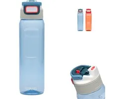 Kambukka Elton drinkfles 1L - Niagara Blue met 3-in-1 deksel en makkelijke reiniging