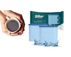 2x filtre pour machine à expresso Saeco Philips LatteGO Latte Go avec système AquaClean - Le filtre à eau Sillar convient aux machines à expresso Philips / Saeco adapté à l'installation de la cartouche d'origine de la marque - CA6903/00 et CA6903