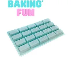 Luxe Siliconen mal voor Marshmallow DIY '' Zelf marshmallows maken '' - Chocolade vorm - Ruby chocolate (Roze chocolade) - Snoep / Bonbon chique mal - Geschikt voor oven en vaatwasser bestendigd