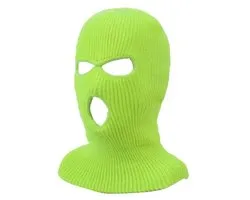Scoby - Cagoule - Masque facial - Cagoule moto - Face Mask - Taille unique - Jaune fluo/vert