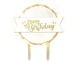 ScrapCooking Cake Topper LED Happy Birthday